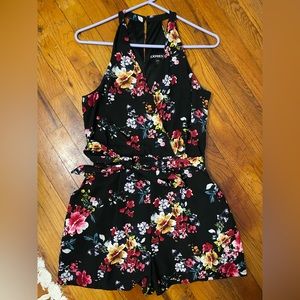 Beautiful black floral romper